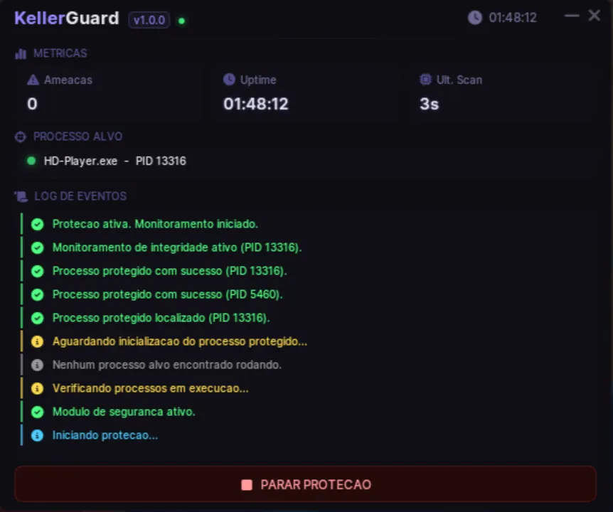 Vista previa de la interfaz del anticheat de ZNZI